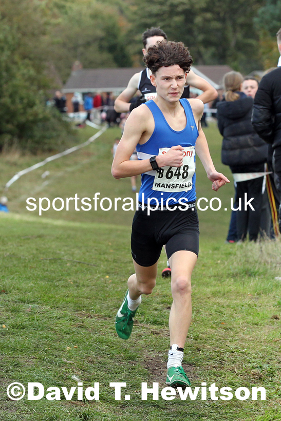 Mens under-17s 2021 National Cross Country Relays, Berry Hill Park, Mansfield. Photo: David T. Hewitson/Sports for All Pics
